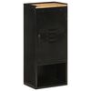 vidaXL Bathroom Cabinet 40x27x90 cm Iron and Solid Wood Mango