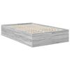 vidaXL Bed Frame Grey Sonoma 120 x 200 cm Engineered Wood