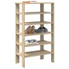 vidaXL Shoe Rack Sonoma Oak 61x32x105 cm Engineered Wood