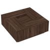vidaXL Coffee Table Brown Oak 100x100x40 cm Engineered Wood