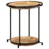 vidaXL Side Table &Oslash;55x60 cm Solid Wood Mango