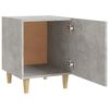 vidaXL Bedside Cabinet Concrete Grey Engineered Wood