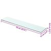 vidaXL Shelf Panel Glass Clear 70x15 cm
