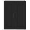 vidaXL Wall Mounted Cabinet Black 69.5x34x90 cm Engineered Wood