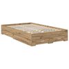 vidaXL Bed Frame with Drawer Artisan Oak 120 x 200 cm Engineered Wood