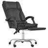 vidaXL Massage Reclining Office Chair Black Faux Leather