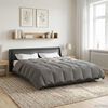 vidaXL Summer Duvet Quilted Light Grey 200 x 220 cm Microfiber