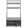 vidaXL Clothes Rack with Shoe Storage Grey Sonoma 100x41x184 cm