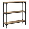 vidaXL Console Table Artisan Oak 75 x 22.5 x 75 cm Engineered Wood