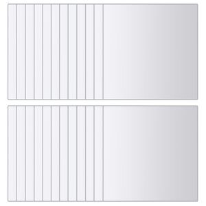 vidaXL 48 pcs Mirror Tiles Square Glass