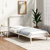 vidaXL Bed Frame without Mattress White 100x200 cm Solid Wood Pine