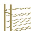 vidaXL Wine Rack for 48 Bottles Gold Metal