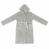 vidaXL Bathrobe Hoodie Grey XL Flannel