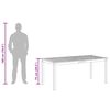 vidaXL Garden Dining Table 180x90x75 cm Solid Wood Acacia