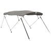 vidaXL 4-bow Bimini Top with Sidewalls 243x(185-198)x137 cm