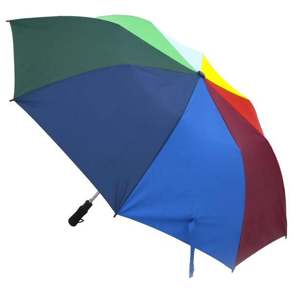 vidaXL Automatic Folding Umbrella Multicolour 124 cm