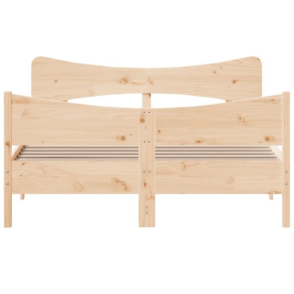 vidaXL Bed Frame without Mattress 160x200 cm Solid Wood Pine