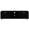 vidaXL TV Cabinet Black 140x40.5x35 cm Engineered Wood