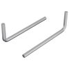 vidaXL Hex Key 2 pcs Silver 20 x 52 mm Steel