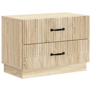 vidaXL Bedside Cabinet Sonoma Oak 62 x 34.5 x 44.5 cm Engineered Wood