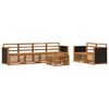 vidaXL Outdoor Sofa Set 7 pcs Natural Solid Acacia Wood