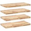 vidaXL Floating Shelves 4 pcs 80x40x4 cm Untreated Solid Wood Acacia