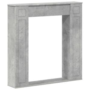 vidaXL Fireplace Surround Concrete Grey 100 x 20 x 100 cm
