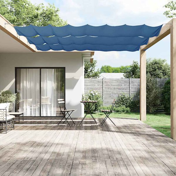 vidaXL Vertical Awning Blue 100x800 cm Oxford Fabric