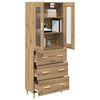 vidaXL Highboard with Drawer Artisan Oak 69.5 x 34 x 180 cm
