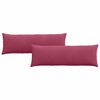 vidaXL Sofa Pillows 2 pcs Wine Red 120 x 40 cm Corduroy Fabric
