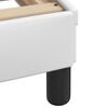 vidaXL Bed Frame without Mattress "Zadar" White 90x190 cm Single Faux Leather