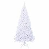 vidaXL Artificial Christmas Tree with Stand White 240 cm PVC and Steel
