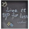 vidaXL Wall Sticker Blackboard 0.6 x 3 m 2 Rolls with Chalks
