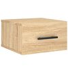 vidaXL Wall-mounted Bedside Cabinets 2 pcs Sonoma Oak 35x35x20 cm