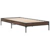 vidaXL Bed Frame without Mattress Brown Oak 100x200 cm