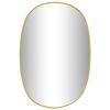 vidaXL Wall Mirror Gold 50x35 cm