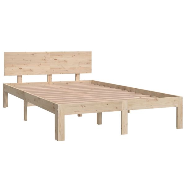 vidaXL Bed Frame without Mattress Solid Wood Pine 120x200cm