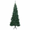 vidaXL Corner Artificial Christmas Tree Green 240 cm PVC and Metal
