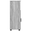 vidaXL Bathroom Cabinet with Storage Grey Sonoma 30 x 35 x 95 cm