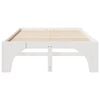 vidaXL Bed Frame White 120 x 200 cm Solid Pine Wood