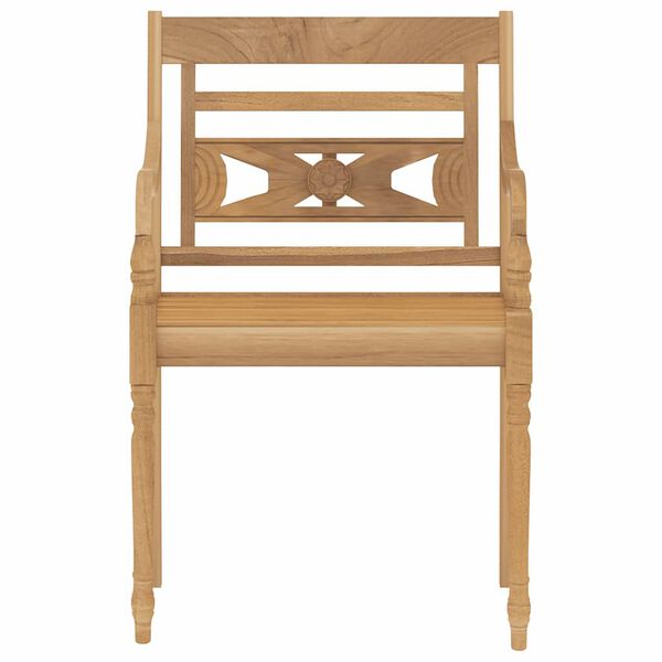 vidaXL 5 Piece Garden Dining Set Solid Wood Teak