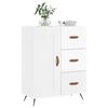vidaXL Sideboard High Gloss White 69.5x34x90 cm Engineered Wood