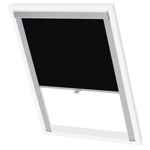 vidaXL Blackout Roller Blinds Black P08/408