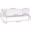 vidaXL Day Bed without Mattress Grey 80x200 cm Solid Wood Pine