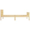 vidaXL Bed Frame without Mattress with 2 Drawers Solid Wood 100x200 cm
