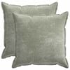vidaXL Cushion Cover 2 pcs HOUTEN Green 80 x 80 cm Chenille Fabric