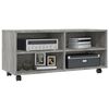 vidaXL TV Cabinet with Castors Grey Sonoma 90x35x35 cm Engineered Wood