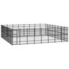 vidaXL Outdoor Dog Kennel Steel 58.98 m&sup2;