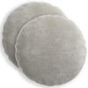 vidaXL Cushion Cover 2 pcs HEERLEN Light Grey &Oslash; 60 cm Chenille Fabric