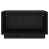 vidaXL TV Cabinet Black 60x35x35 cm Solid Wood Pine